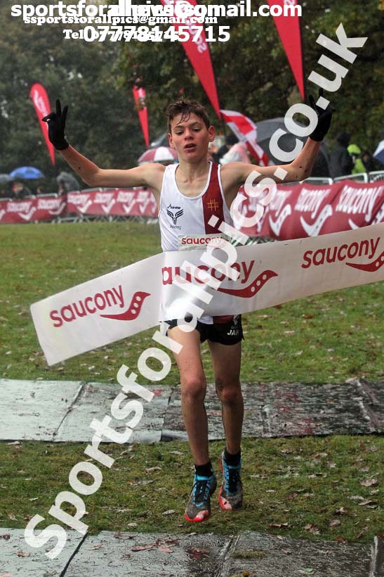 Boys under-13s, National Cross Country Relay Champs., Berry Hill Park, Mansfield.  Photo: David T. Hewitson/Sports for All Pics